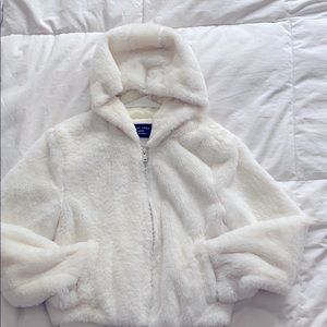 Crop fuzzy coat
